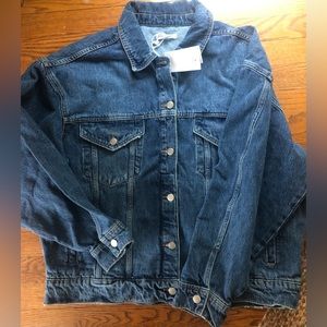 NWT  GOOD AMERICAN Oversize Trucker JEAN Jacket   $165  Size 2x